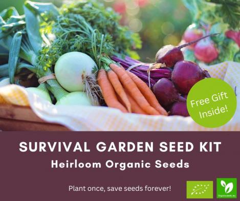 Organicseeds.eu: Grow Your Own Food with the Heirloom Survival Garden Kit